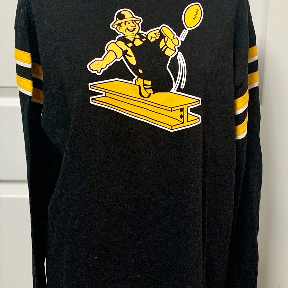 NEW Mens Pittsburgh Steelers Long Sleeve Miners Shirt Size L
